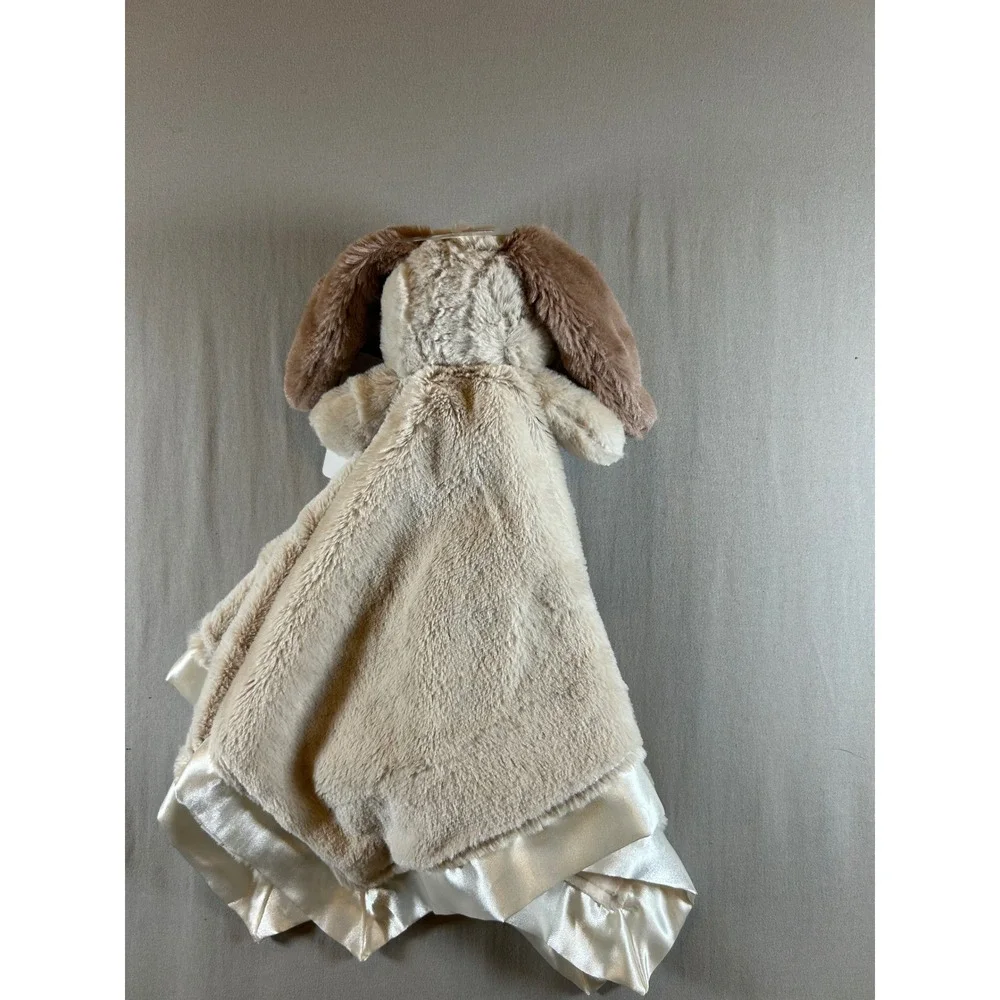 Hallmark Baby Bunny Lovey Security Blanket Plush Gingham Satin Trim KAM2034